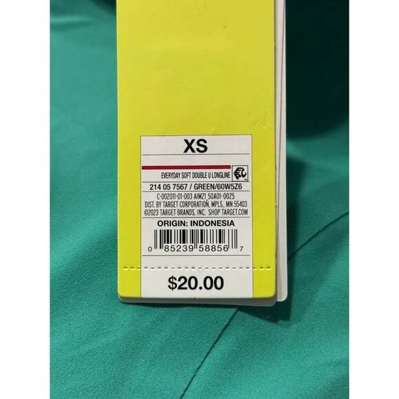 XS - Womens Everyday Soft Medium Support Longline Sports Bra - AIM - Green - Picture 4 of 10
